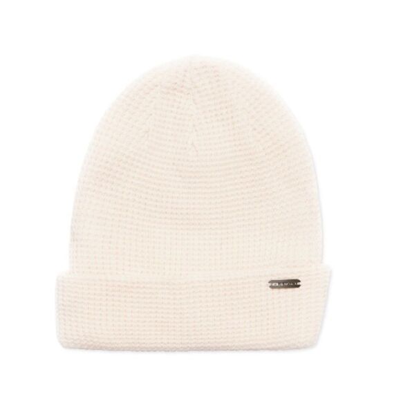 Women Steve Madden Waffle Beanie, winter hat size OS, tan/ pink - Picture 7 of 8